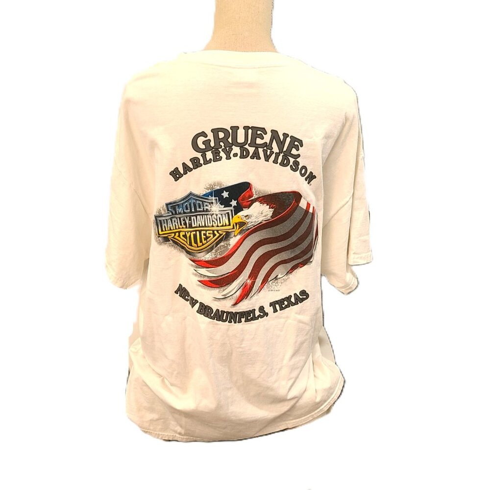 Harley Davidson Men's Tee XL Guene New Braunfels Texas T-Shirt Short Sleeve